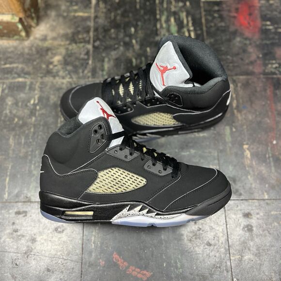 Nike Air Jordan 5 “Black Metallic” 2016 Sz 8.5 CLEAN OG RARE MJ (845035-003) - Picture 1 of 7